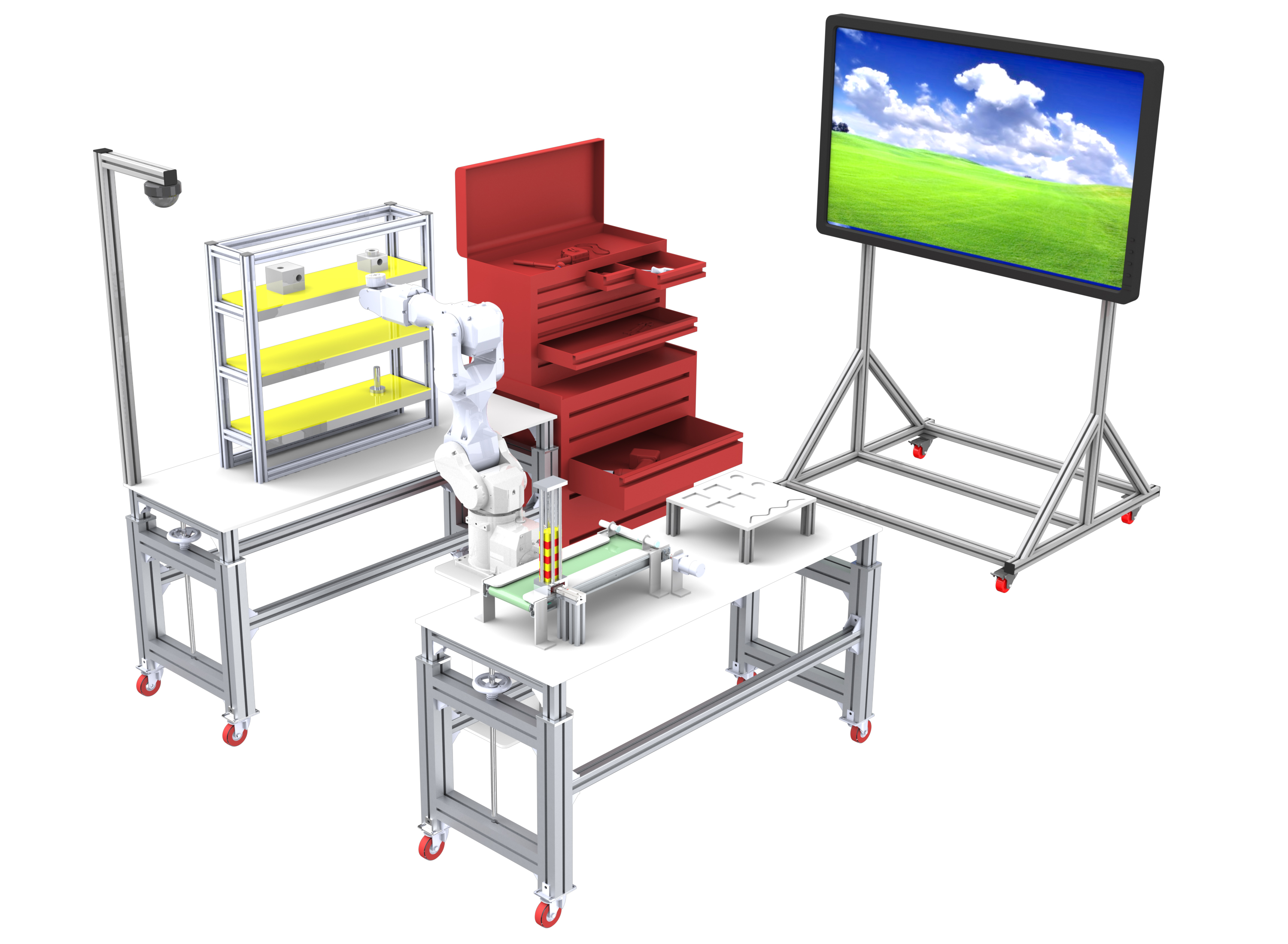 工業(yè)機(jī)器人拆裝調(diào)試實(shí)訓(xùn)臺(tái)